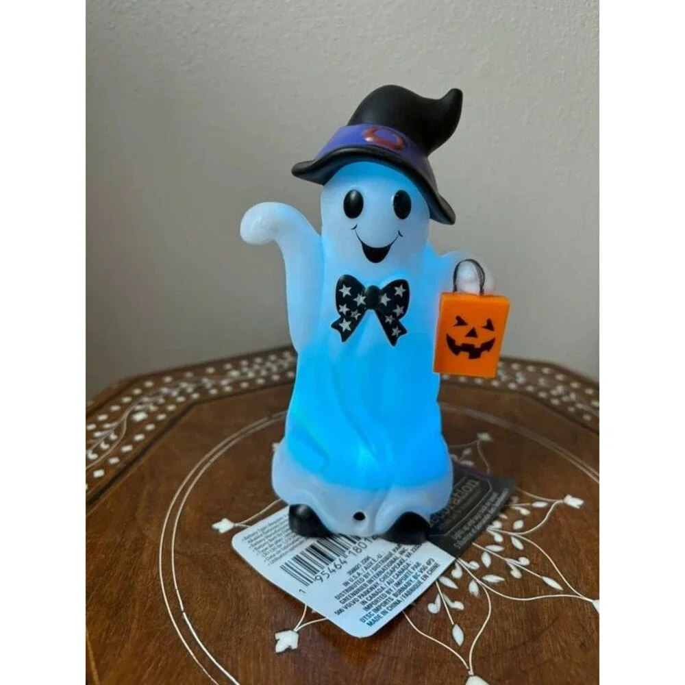 Motion Activated Light Up Plastic Ghost Witches